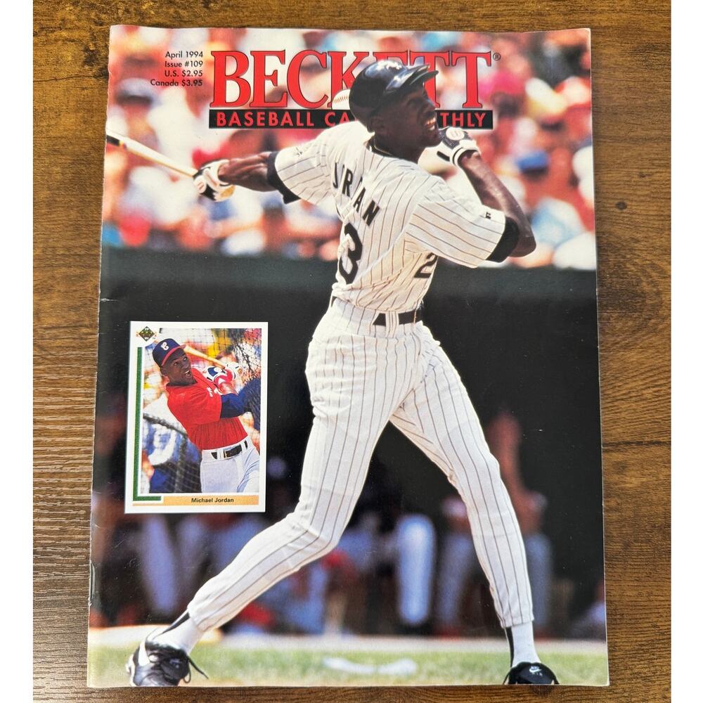 Beckett Baseball Card Monthly – April 1994 #109 Featuring Michael Jordan